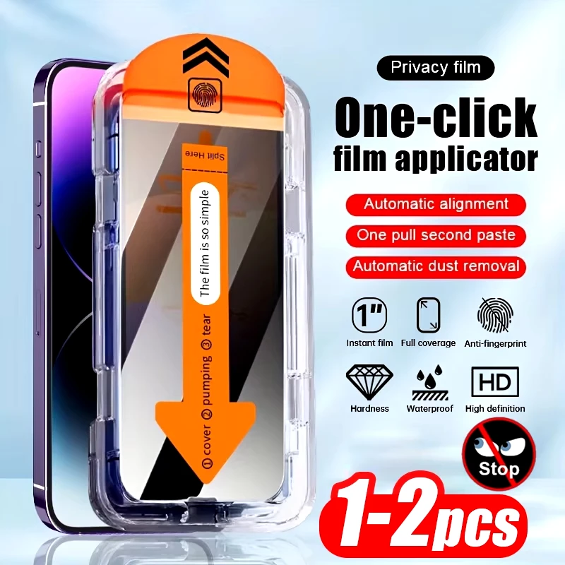 

1-2Pcs Dust free Installation Privacy Screen Protector For Xiaomi Mi 14 13 13T Poco X6 Pro X5 X3 NFC F6 F5 M6 M5s M4 M3 M2 C65