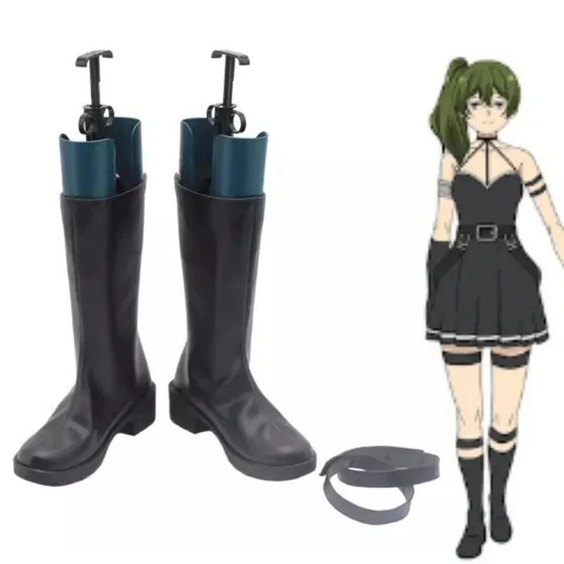 

LQUbel обувь для косплея, ботинки Fantasia, аниме Sousou Of Frieren, костюм для маскировки, для взрослых и женщин, черные ботинки в стиле фэнтези для косплея