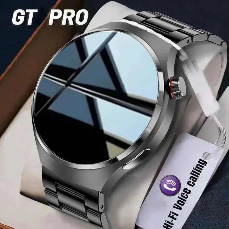 Reloj inteligente GT4 con GPS para hombre y mujer, pulsera con Pantalla AMOLED de 360x360 HD, control del ritmo cardíaco, Bluetooth, llamadas, NFC,