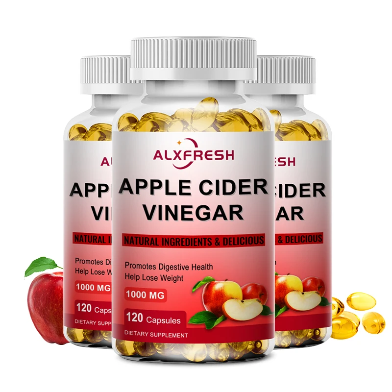 Alxfresh Apple Cider Vinegar Capsules with Zinc Vitamins | 1000mg | Healthy Supplement Non-GMO