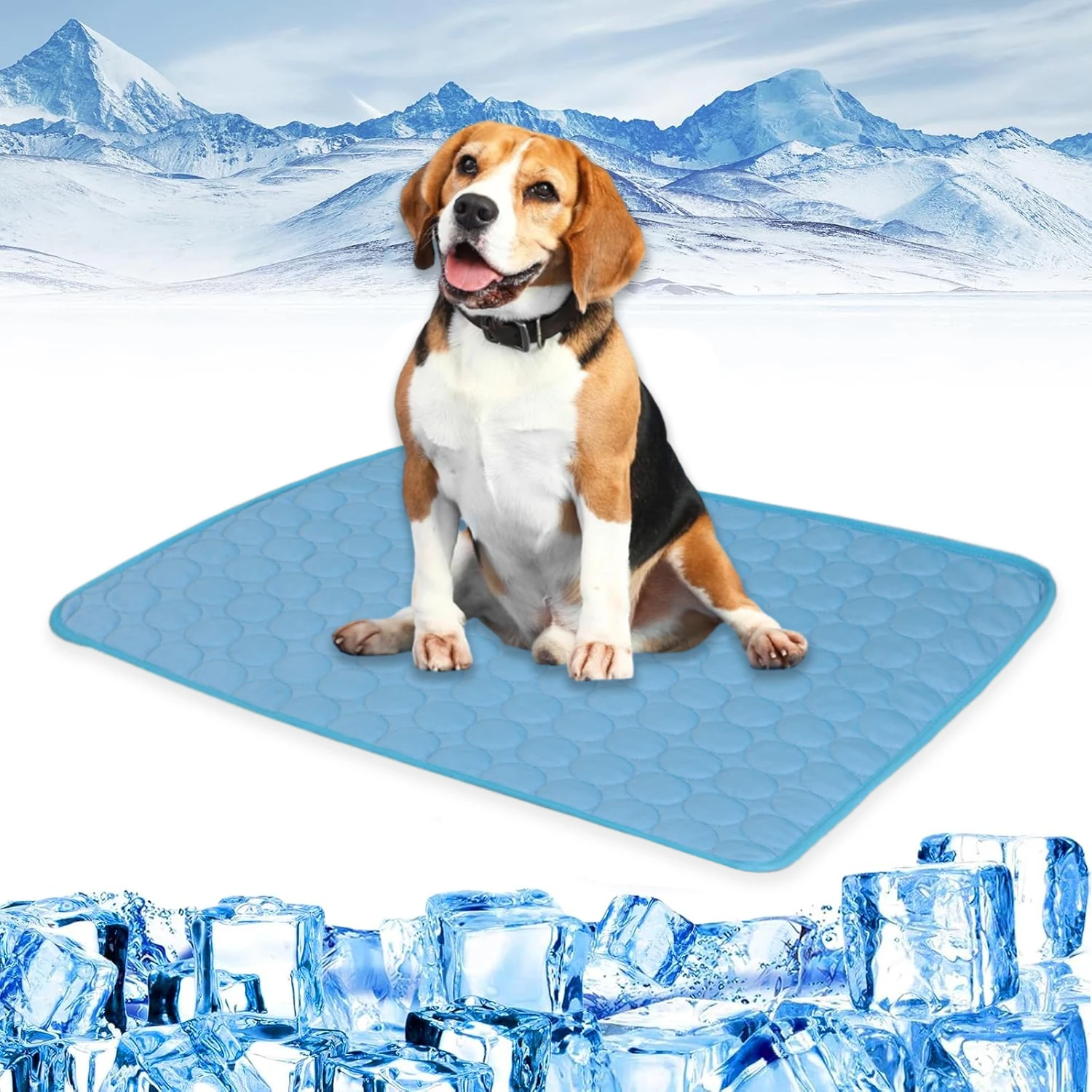 

Summer Dog Cooling Mat Washable Ice Silk Self Cool Pad for Small Dogs and Cats, Pet Sleeping Pad for Crate, Bed, Sofa, Floor