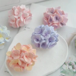 3D Flowers Candle Silicone Mold Homemade Scented Gypsum Mold DIY Plaster Ornament For Car Decoration Mold Candle Making