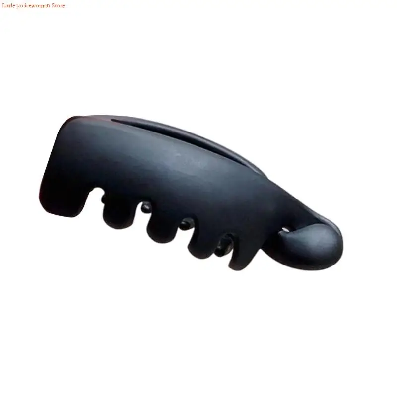 F92D 여성 동물 패턴 클로 클립 바나나 헤어 클립 Updos 헤어 홀더 매일 착용