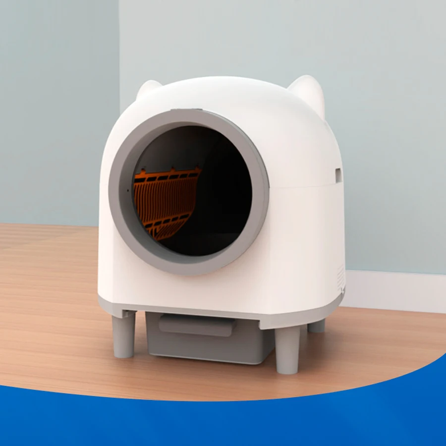 

Extra Large 80L Closed Self-Cleaning Litter Box for 12kg Cats Smart Pet Supplies