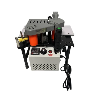 Edge Banding Machine Portable Woodworking PVC Tray Double-sided Gluing Edge Bander Cutting Machine Adjustable Speed ​​1200W 1000ML