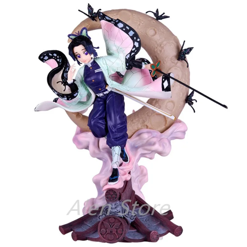 

Demon Slayer Manga Anime Luminous Figure Battle Boxed Battle Boxed Kochou Shinobu Beautiful Statue Figure Collectible Model Gift