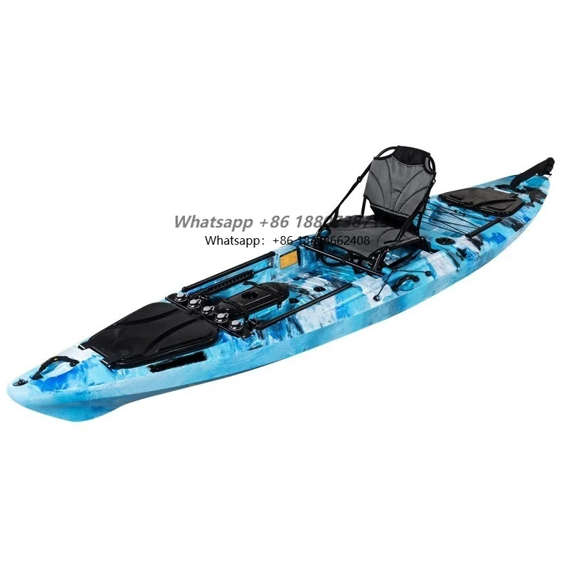 

Big Dace Professional Angler 13ft Pedal Kayak Fishing Boat For Sale Outdoor Surfing Plastic Cool Kayak For Sale