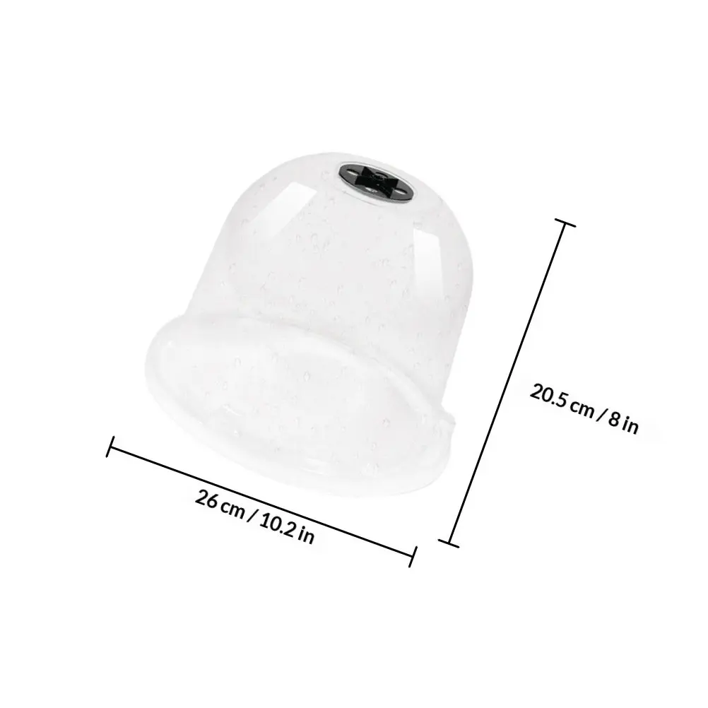 4Pcs Plant Protection Cover Garden Frost Protection Dome Transparent Plastic Plant Cloche Outdoor Humidity Dome Nursery Cover