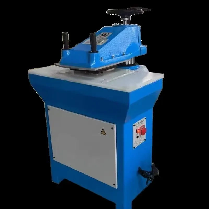 Industrial Shoe Die Slitting Cutting Machine for Carton Paper Leather Hydraulic Swing Arm Manual Clicker Press Option