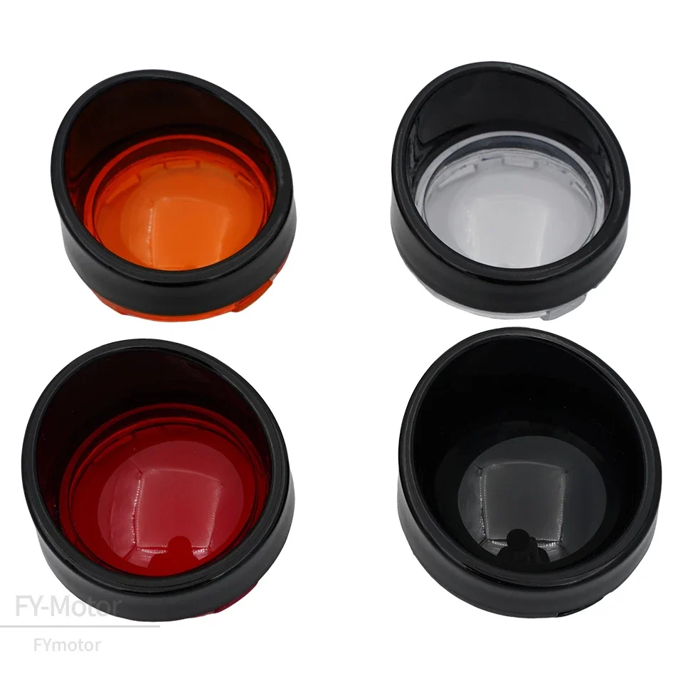 Motorcycle ABS Turn Signal Light Blinker Bezels Indicator Lens Trim Lens Cover For Harley Touring Sportster Softail Dyna V-Rod