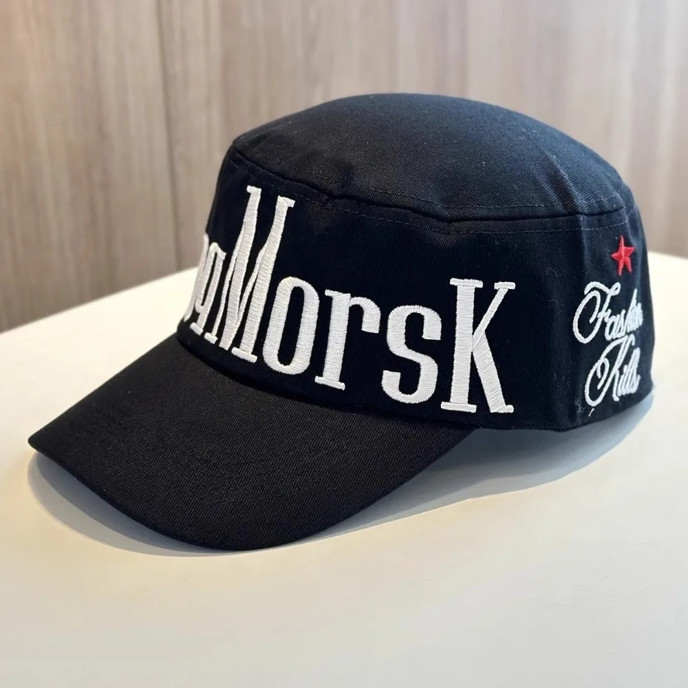

Trend American Letter Embroidered Cap Flat Top Hip Hop Men Women Baseball Cap Street Dance Sun Snapback Hat Headwear