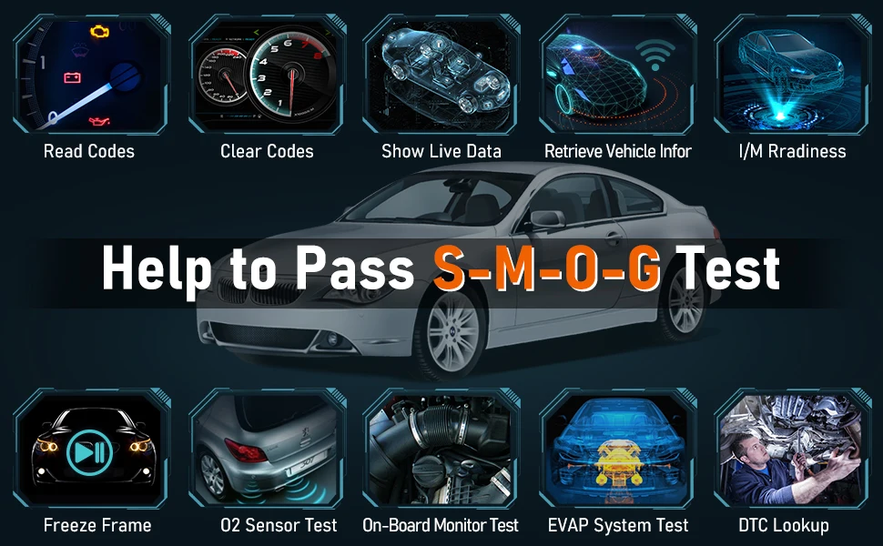 FOXWELL OBD2 Bluetooth Car Diagnostic Tool Bi-Directional Test 30+ Reset All System Code Reader OBD2 Scanner Automotivo
