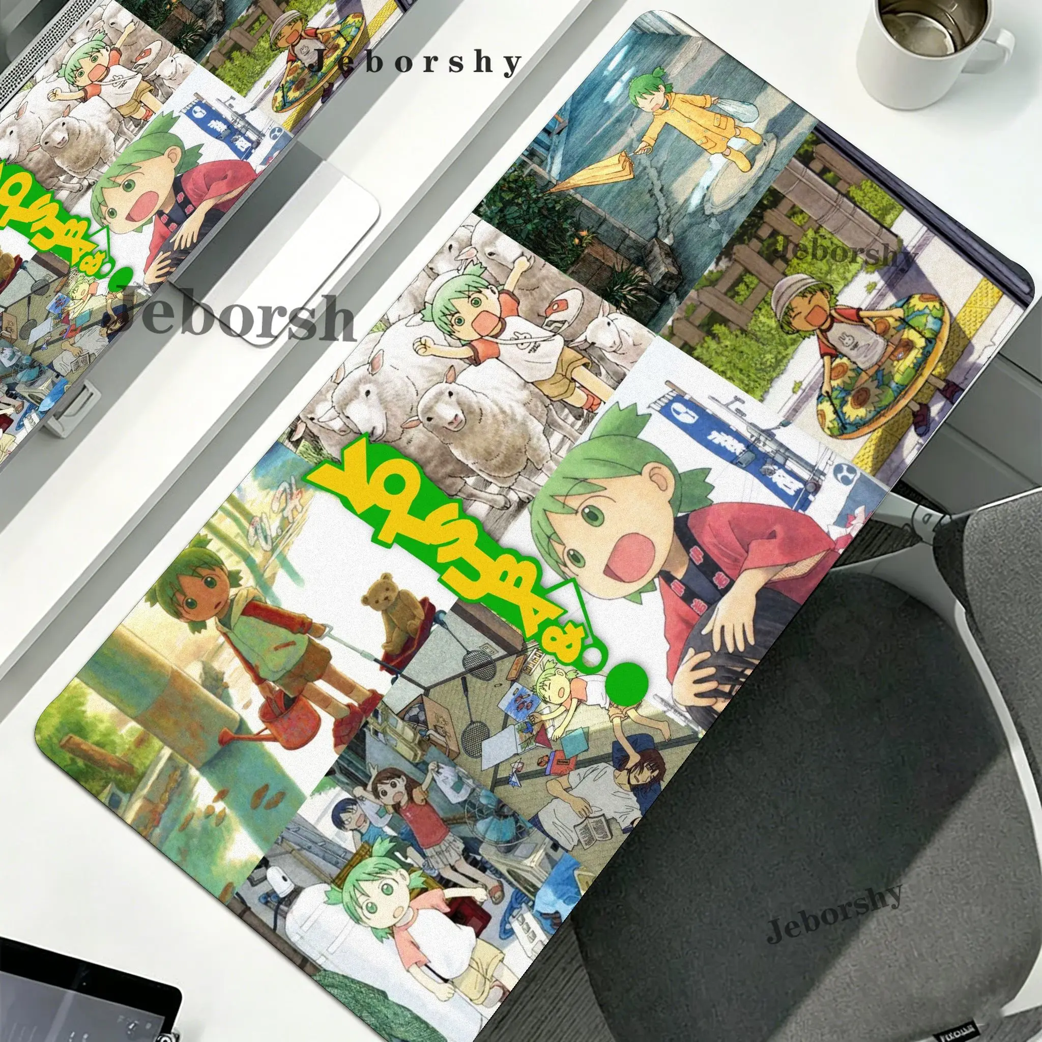 Anime The Y-Yotsubato! Cute Maomao Mouse Pad Non-slip Rubber Gamer Balance Computer Decoracion Deskmat Office Large
