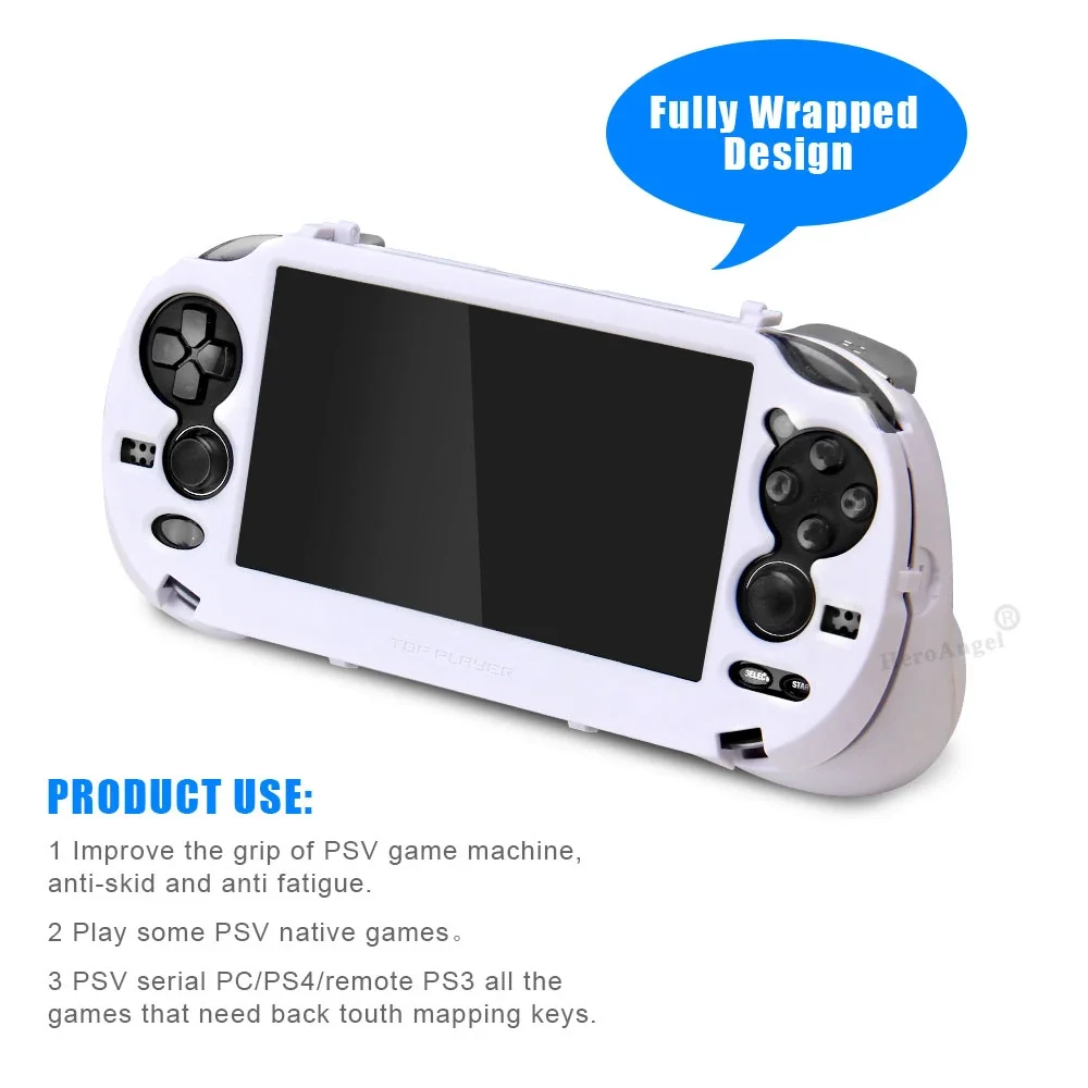 2026 Neu für PS VITA 1000 / PSV1000 Mattierte Handgriff-Schutzhülle mit L2 R2 Trigger-Tasten für PSV 1000 Spielkonsole – Detail 13