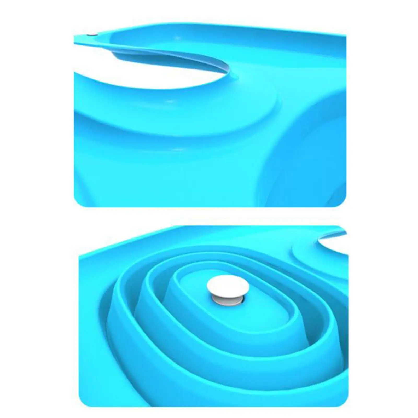 Hair Washing Basin , Foldable Lightweight Adjustable Backwash Tray Mobile Tray