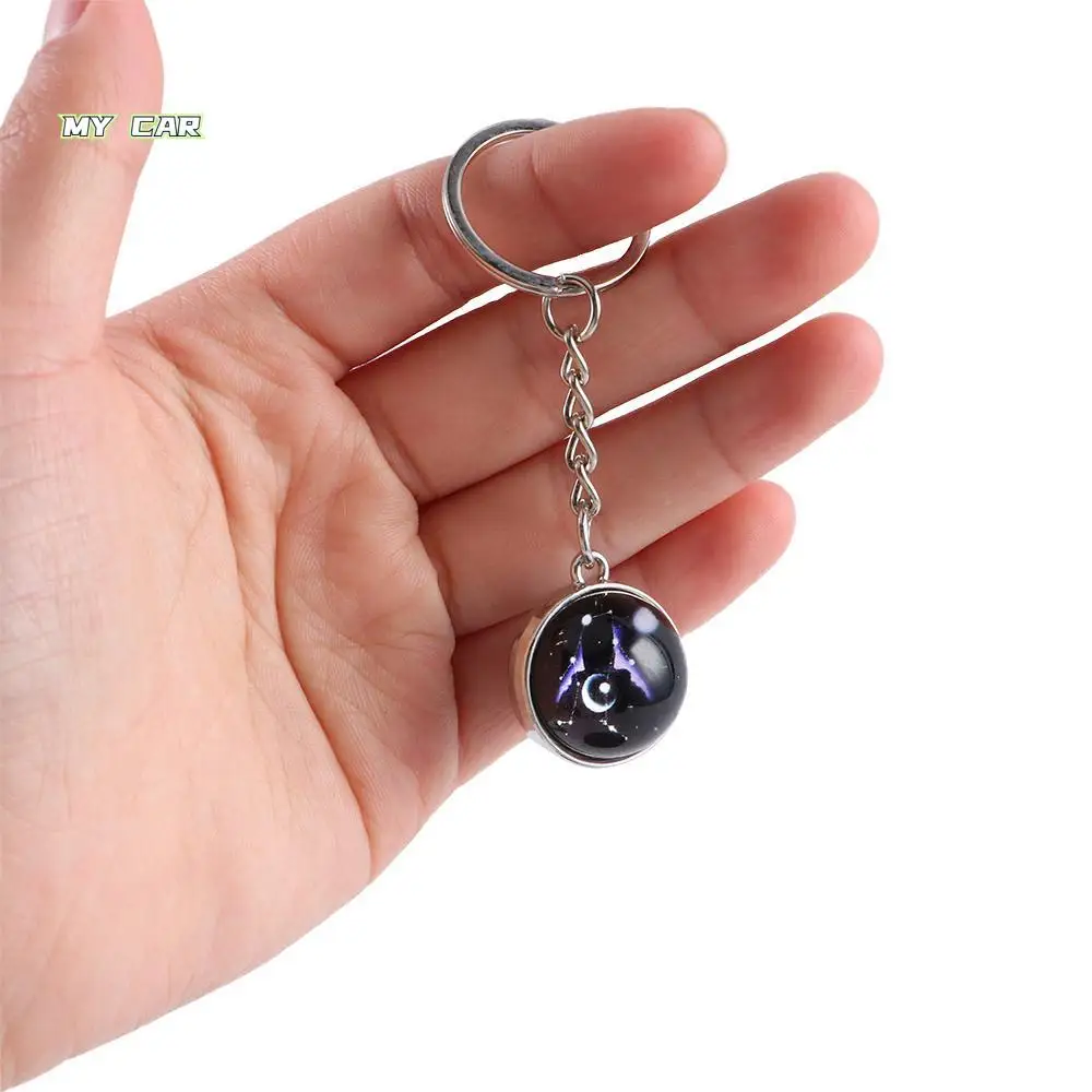 

Men Women Libra Leo Pendant Glass Ball Jewelry Keychain 12 Constellation Zodiac Keychain Key Rings