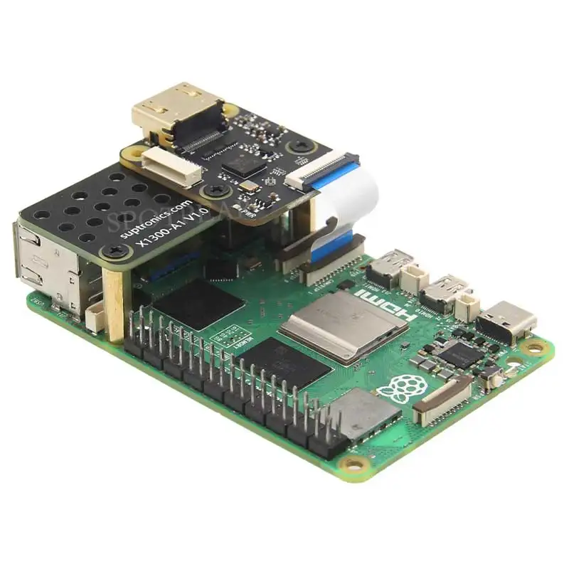 X1300-A2 Raspberry Pi 5 HDMI to CSI-2 Shield 1080P@60fps & Audio & Video Also