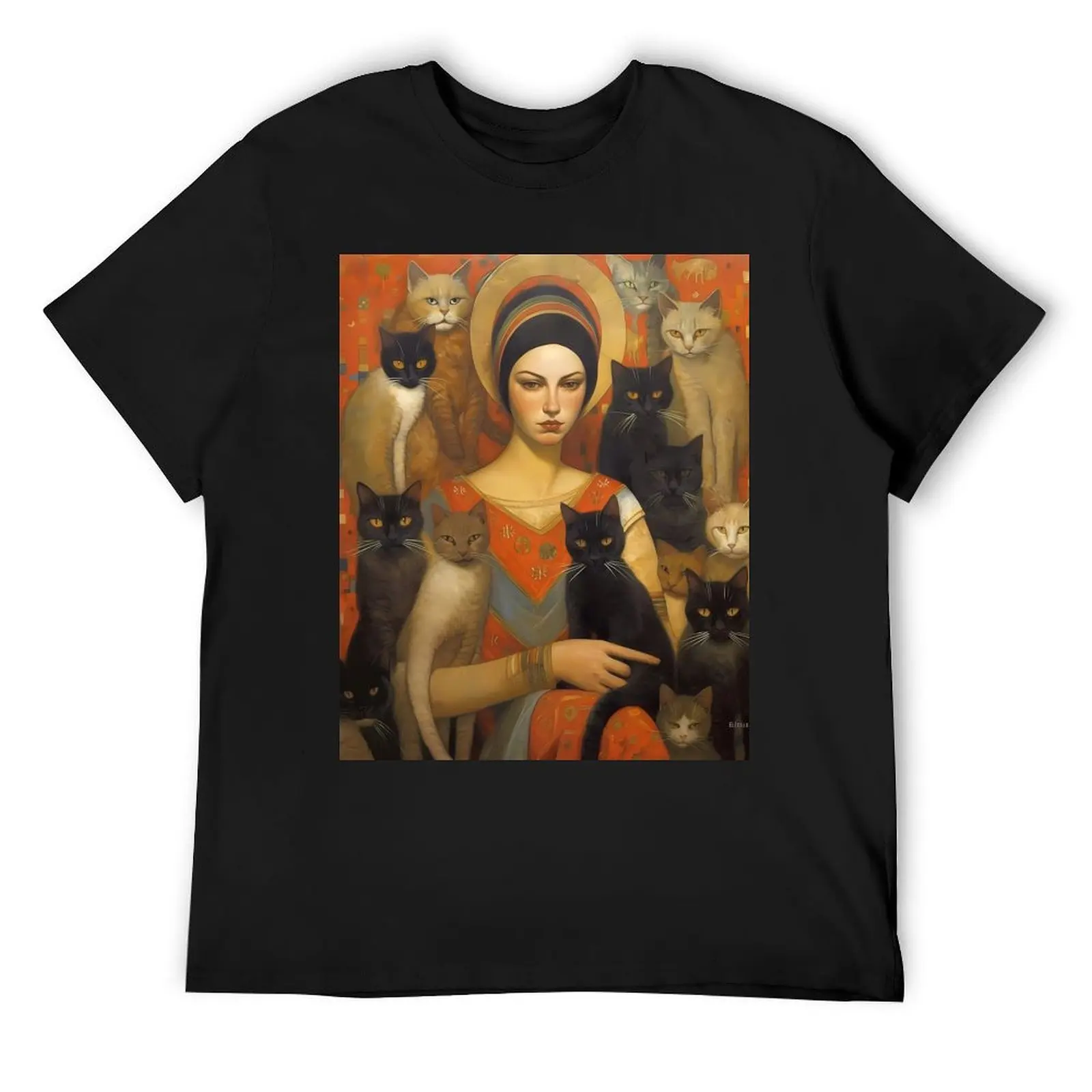 

Egyptian Cat Ladies T-Shirt funny gifts tees blue archive mens big and tall t shirts