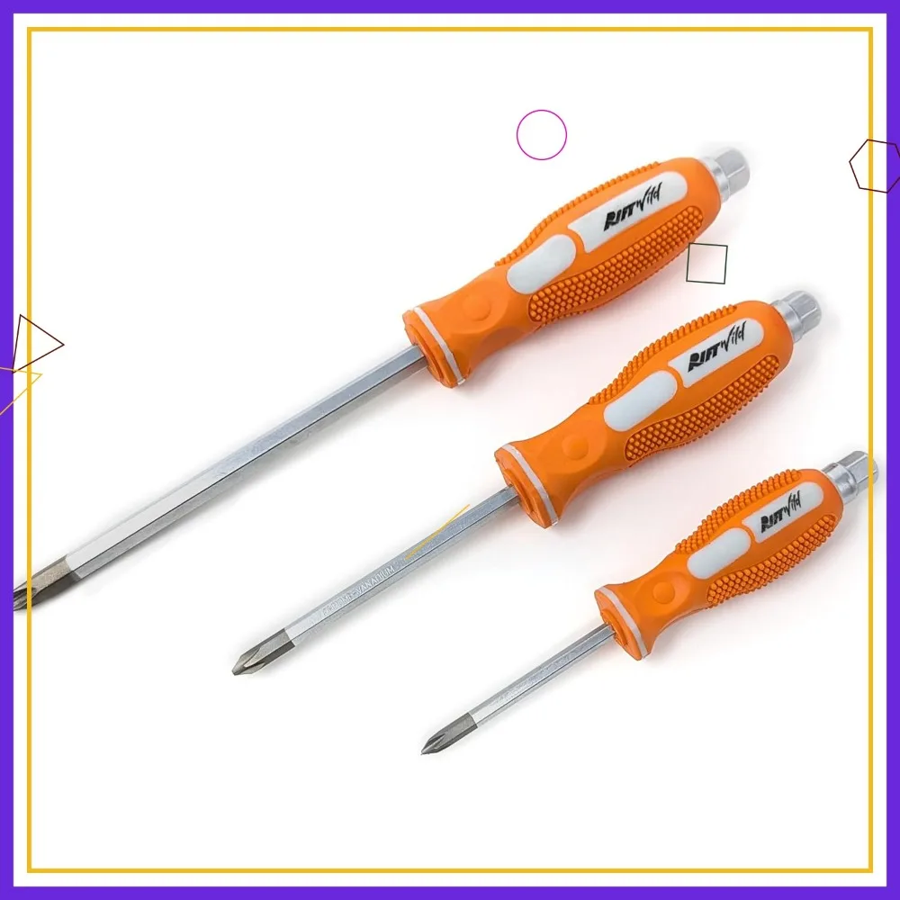 

JIS Screwdrivers Set #1, #2, #3 (3pcs) - Chrome Vanadium Steel, Magnetic Tips for Vintage Machines & Japanese Screws