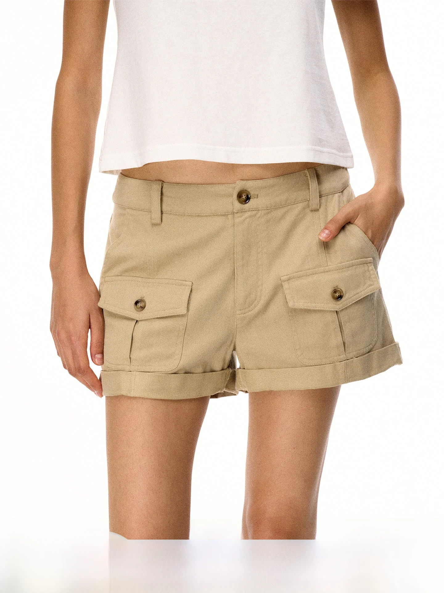 

Летние мягкие драпированные хлопковые повседневные шорты Firstfloor для женщин: свободный крой, удобные, дышащие, с диагональным узором