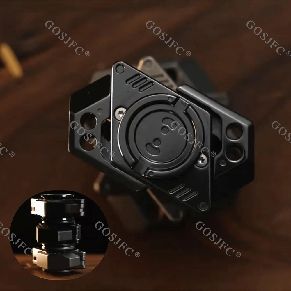 JINGZHE Fidget Spinner RVS Fidget Speelgoed Voor Volwassenen Stress Relief Speelgoed Open Armor Gyro