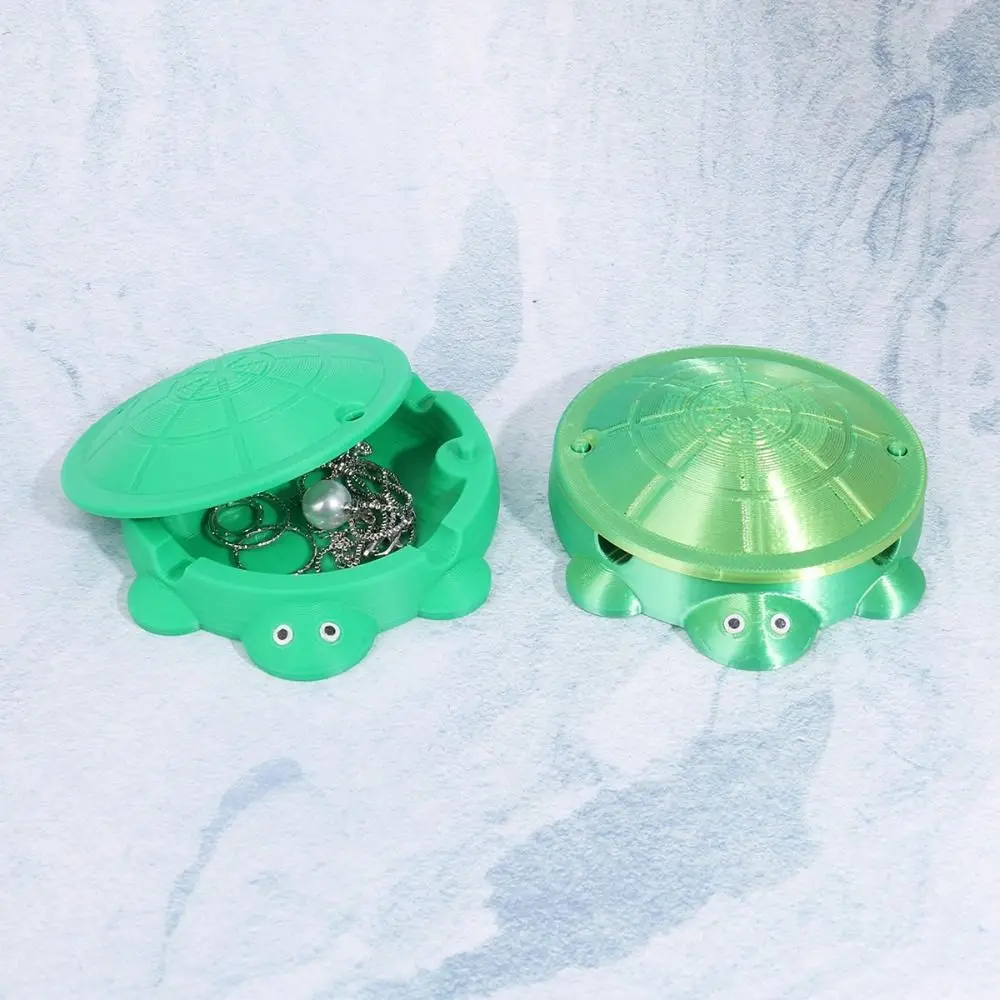 

The Lid Can Be Opened Turtle Desk Decorations Jewelry Display Jewelry Case Jewelry Storage Container Ring Earring