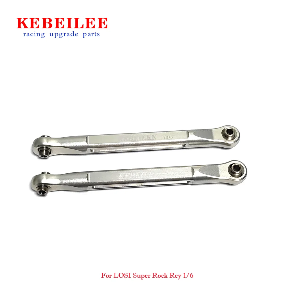 KEBEILEE CNC Aluminum7075# Front Steering Tie Rods for LOSI Super Rock Rey 1:6