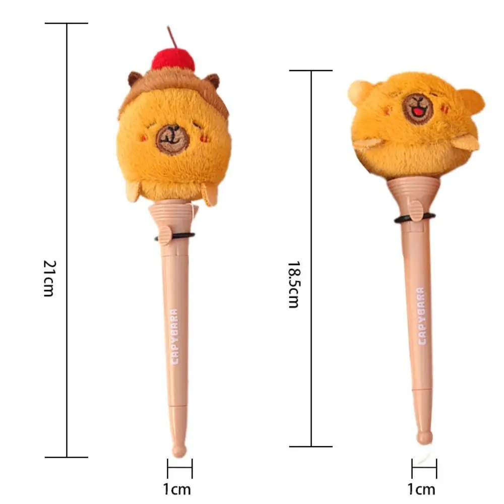 Creative Bouncing Pen Fun Cartoon Ballpoint Pen Capybara Foodie Signing Pen Stationery
