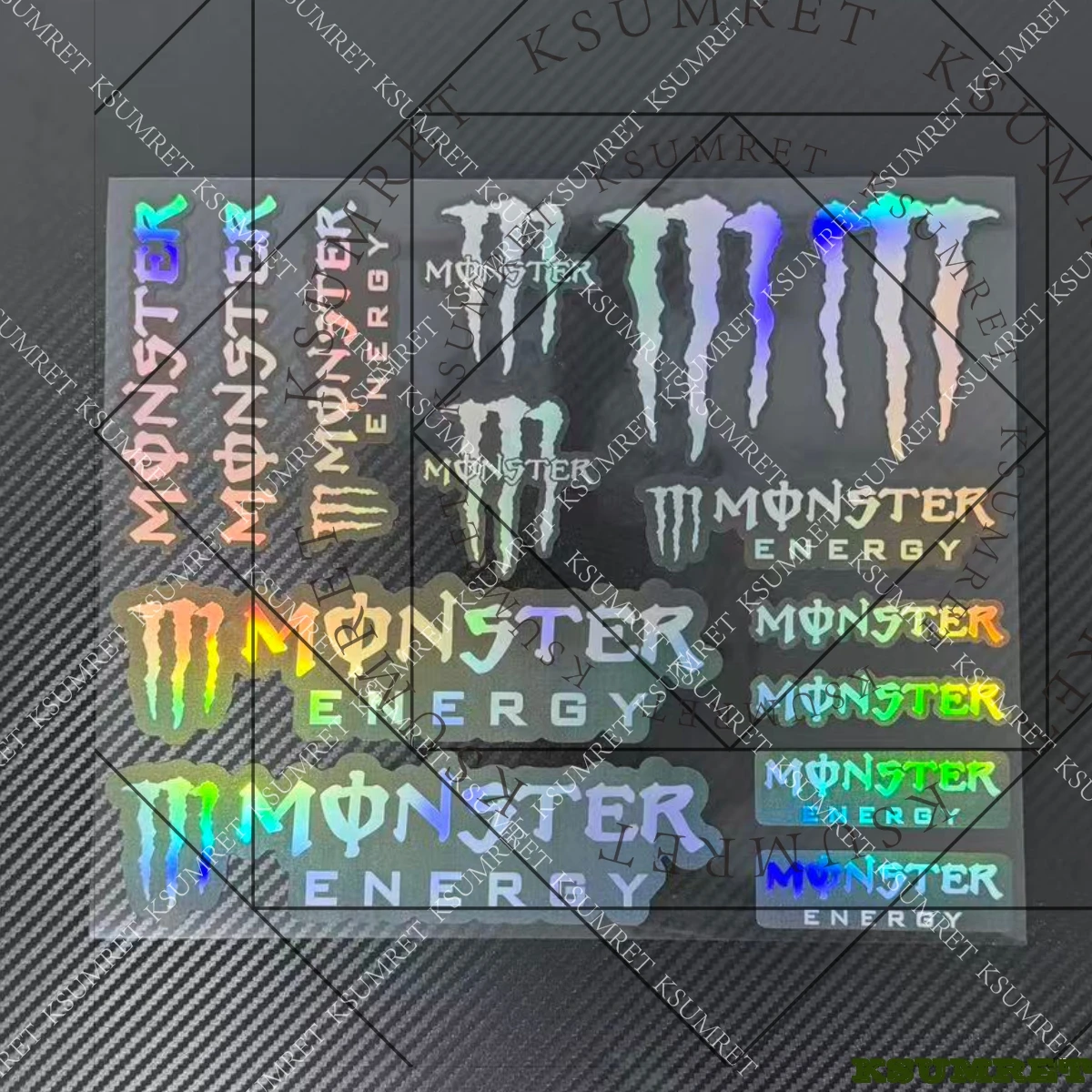 ليزر الوحش الطاقة دراجة نارية ملصقات الفينيل شعار خزان لياماها R1 R3 R6 هوندا CBR600RR 1000RR HRC سباق #2