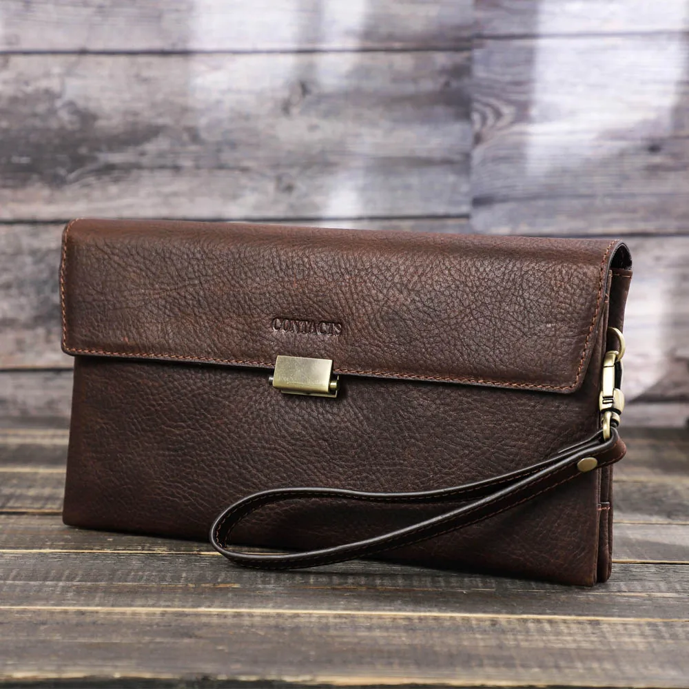 حقيبة يد كلاسيكية بفرشاة مضادة للسرقة بموجات الراديو، حقيبة يد للجلد النباتي، حقيبة يد، حقائب يد للرجال من جلد البقر، حقيبة ملفات الأعمال