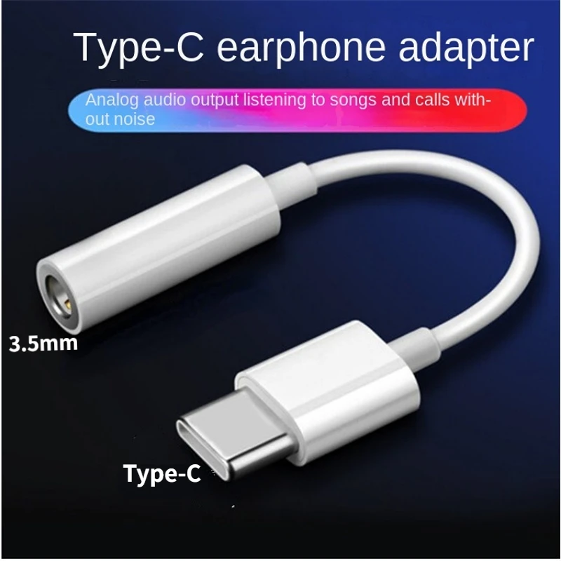 Typec Adapter 3.5 Headphone Converter DAC Digital Decoding Audio Call Live Streaming Adapter Type-C  Iphone Xiaomi Adapter