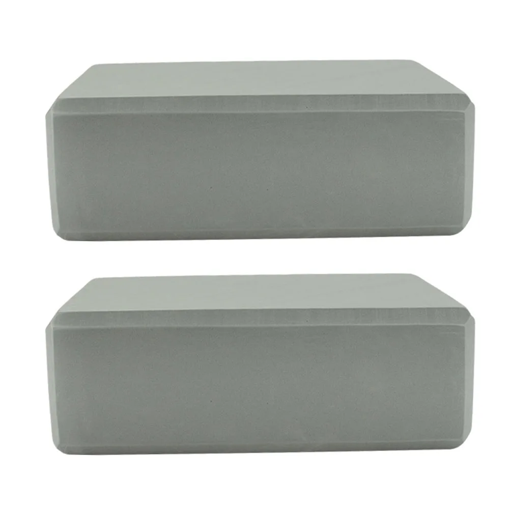 

2Pcs High Density Eva Yoga Block Skidproof Rectangular Cushion Pilates Assistant for Stretching Use