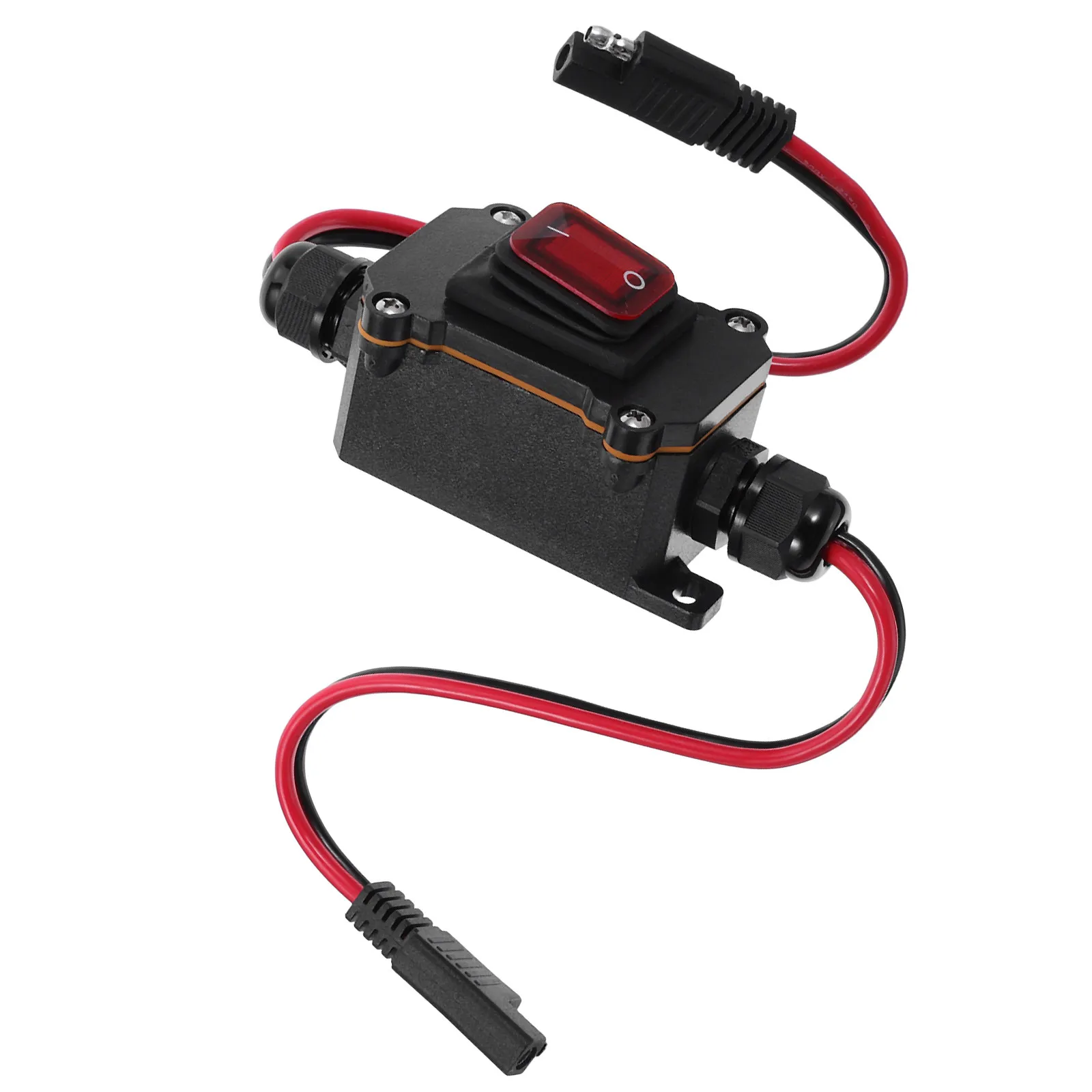 Waterproof Switch Junction Box IP67 Marine Electrical Enclosure Outdoor Boat LED Indicator Toggle Dual Side Wiring