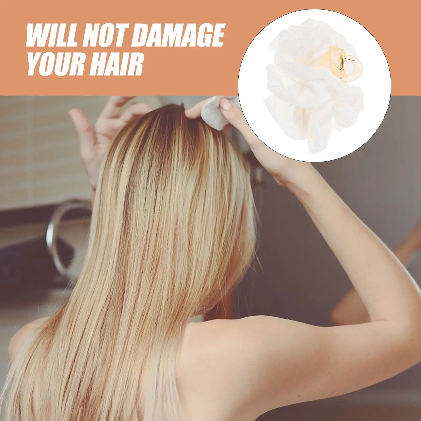 

Цельный женский зажим для волос, большой зажим для волос для припостей, элегантный дизайн, удобная, легкая, безопасная ручка, повседневная одежда