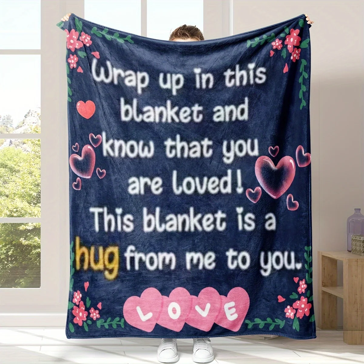 A Printed Air Conditioning Blanket for a Good Friend to Use During Their Afternoon Nap
