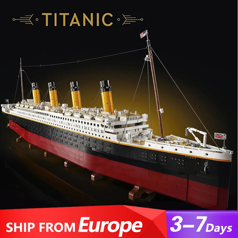 Schöpfer Experte Moc Titanic 9090 stücke Bausteine Ziegel Puzzle Spielzeug Ideen Sammlung Geschenk