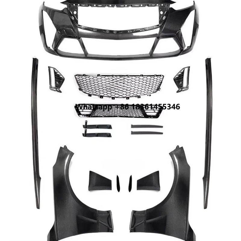 

Generation Carbon Fiber Surround Front Bumper Fender Side Skirt Replacement For CT5 GLE Black Wing