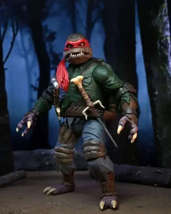 in stock Neca  54300  1/12 Ninja Turtle X Global Monster Co Branded Werewolf Raphael Moving Doll Gift