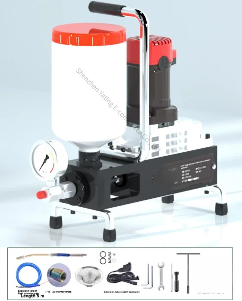 High pressure Electric Waterproof grouting machine Epoxy resin water stop nail leak repair and injection Leak plugging machine