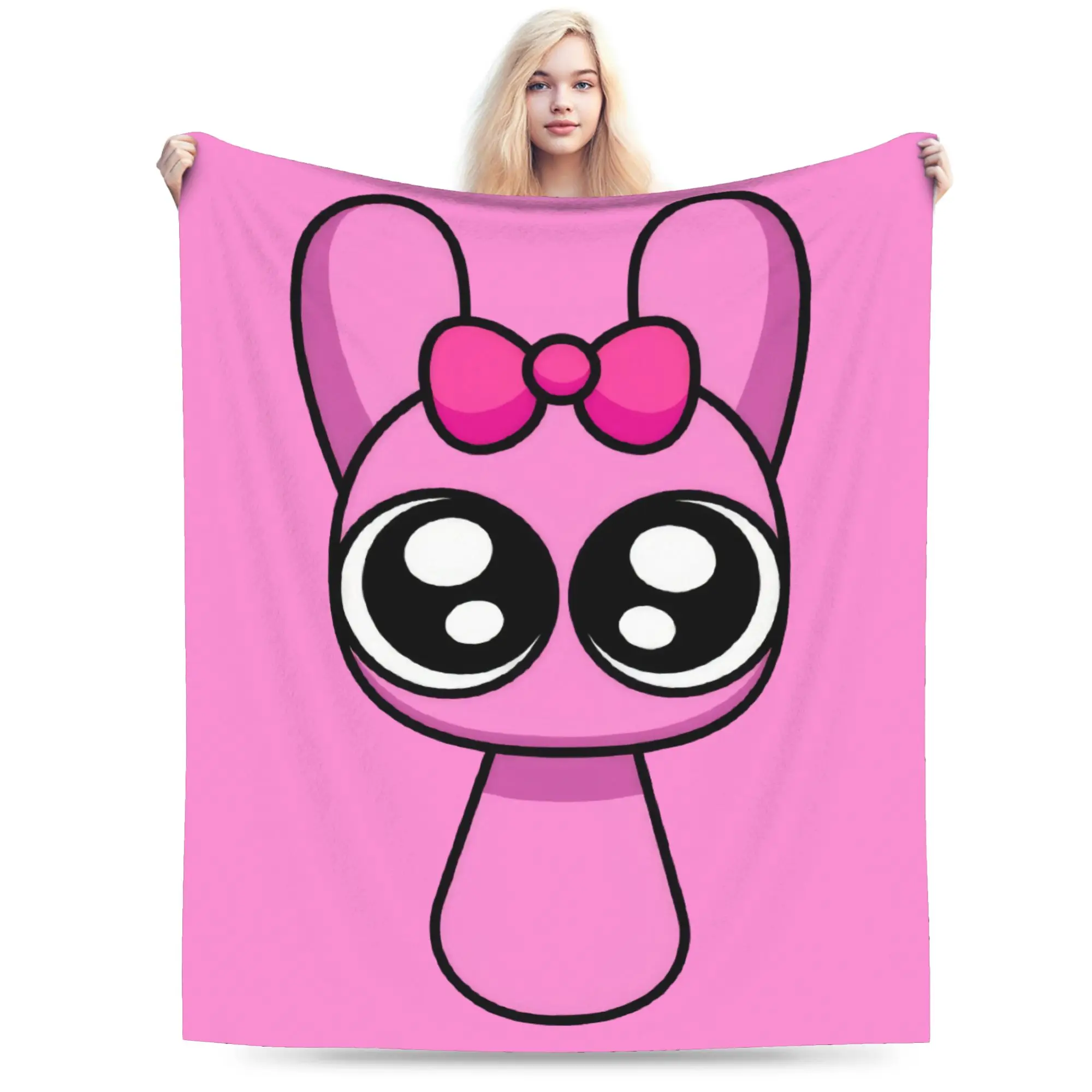 Cartoon Sprunkis Game Blanket Velvet Decoration  Breathable Warm Throw Blankets for Sofa Outdoor Quilt