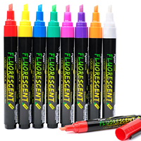 8 Color Liquid Chalk Erasable LED Highlighter Fluorescent Marker Pen Art Painting,For Whiteboard Advertisement Chalkboard