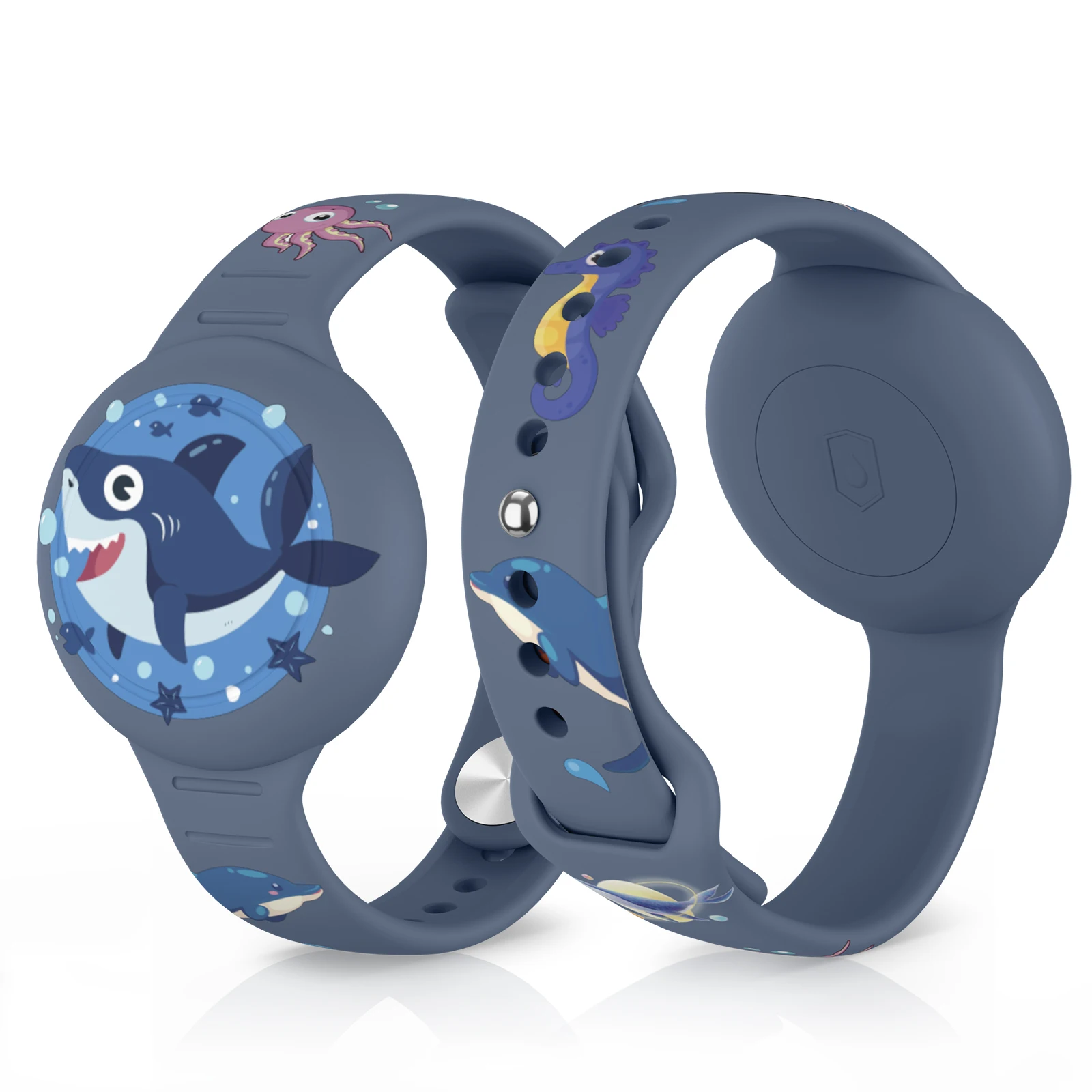 

Waterproof Case for Apple AirTag Kids Silicone Strap Air Tag Anti-lost Protective Cover for Children Tracker Locator Wristband