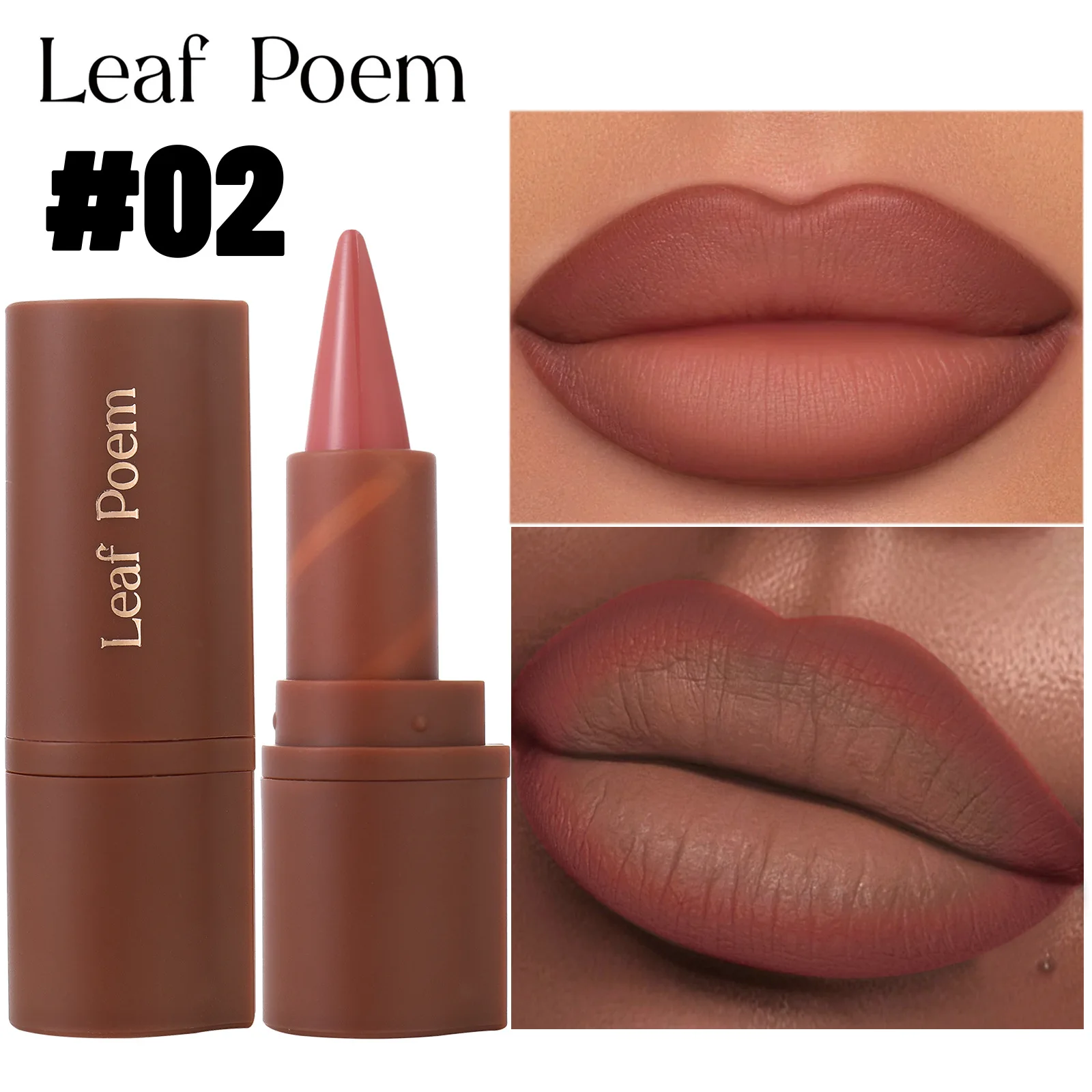 Sharp Tip 2-in-1 Lip Liner ลิปสติก Waterproof Matte Long-Lasting All Day Wear Smudge Proof for Defined Lips Daily Makeup