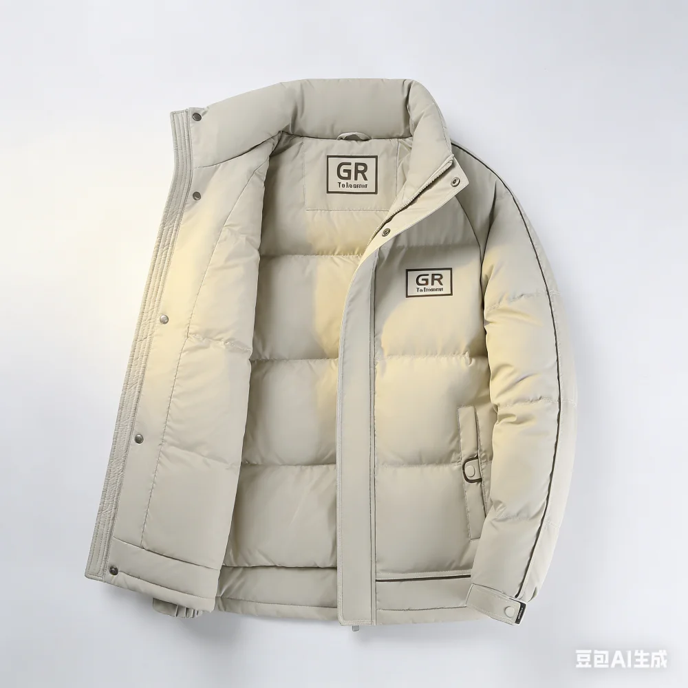 2026 New Winter Thick Men's Coat with Standing Collar Down Jacket Men's Youth Korean Style Trendy Coat Casual Warmth Down