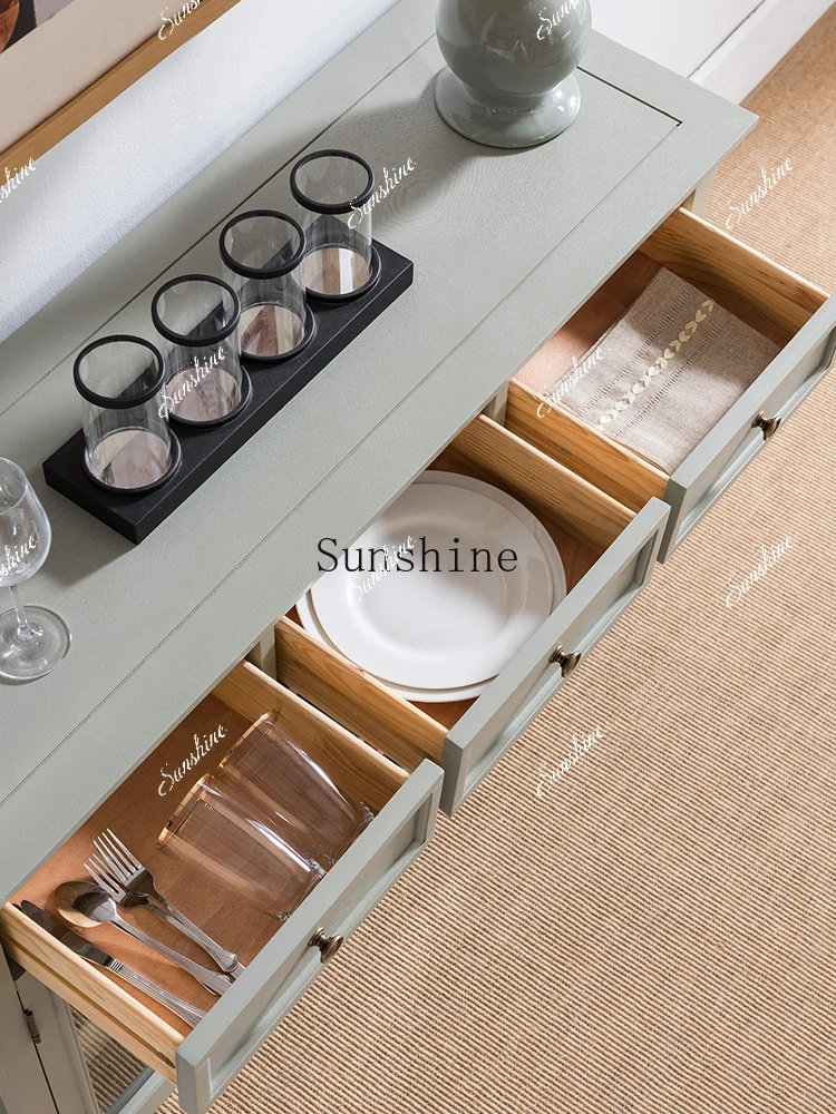 ثلاث دلاء أوروبية قديمة وبابين، طعام من الخشب الصلب مع رف نبيذ، قدم بسيط وحديث #4