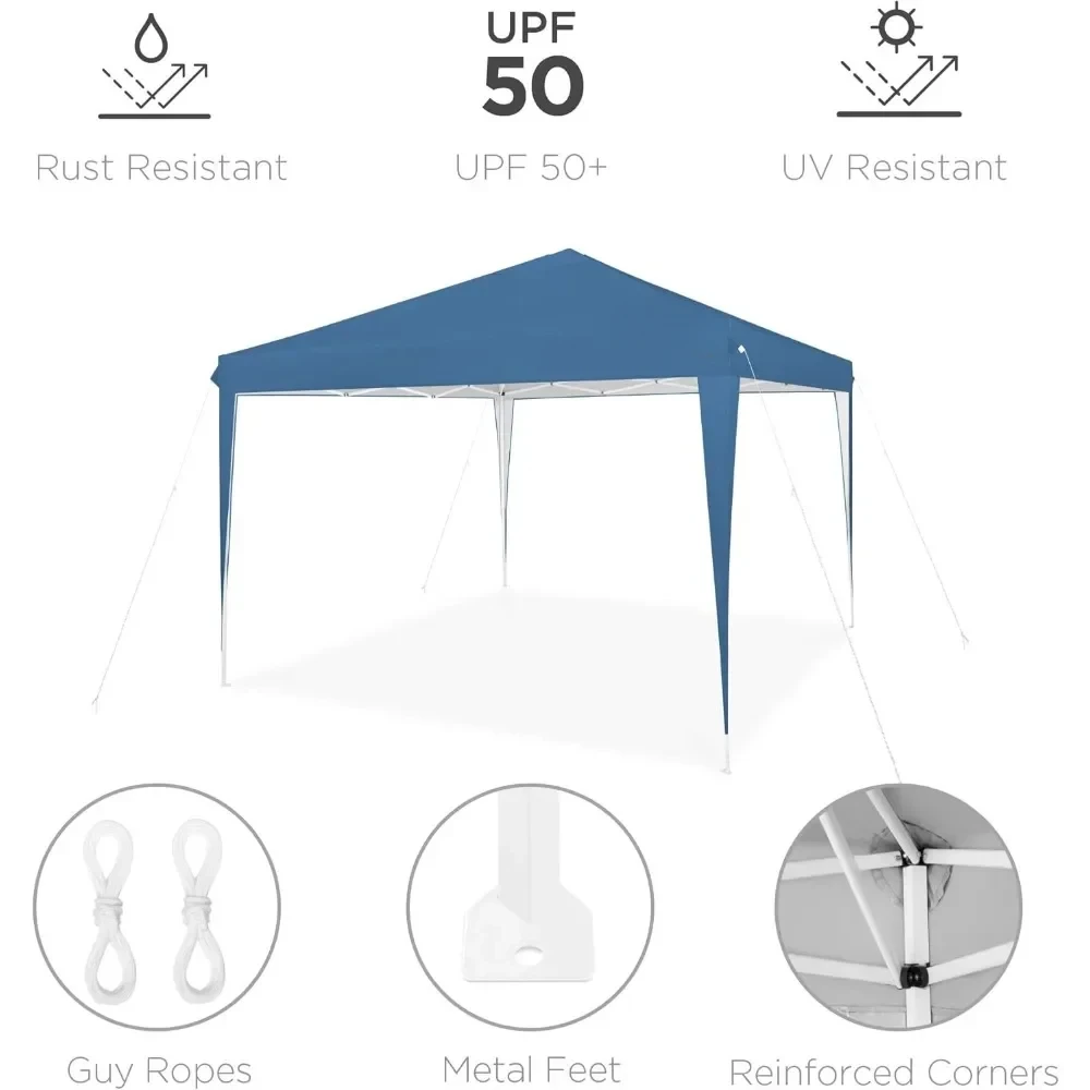 Pop Up Canopy Outdoor Portable Folding Instant Lightweight Gazebo Shade Tent w/Adjustable Height