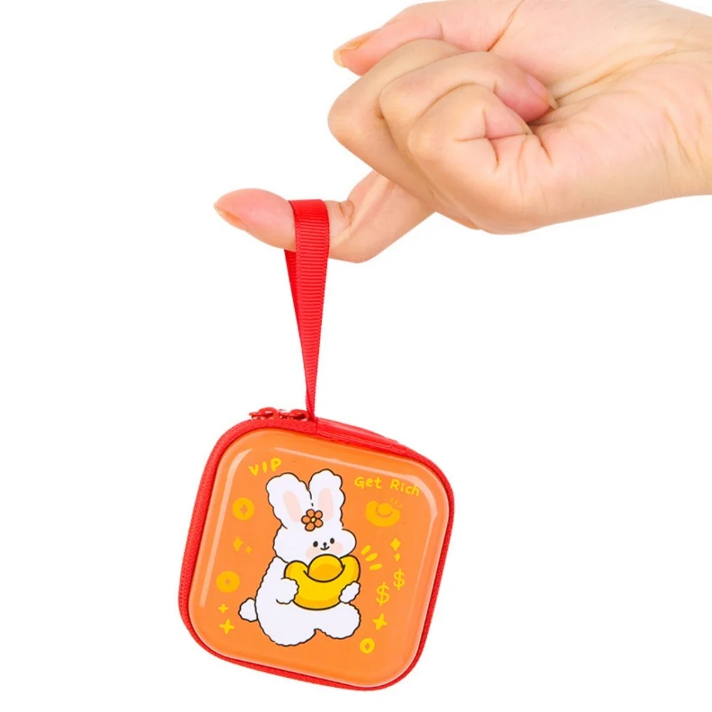 Cartoon Animals Storage Bag High-Quality Mini Wallet Headphone Key Bags Cute Tinplate Coin Purse For Daily Use Children'S Use