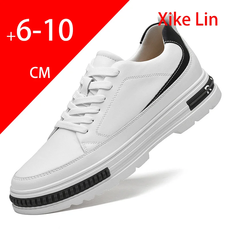 Mens heightening shoes New style Flat bottom Waterproof casual Comfortable Stable grip Increase by 6/8/10 centimeters