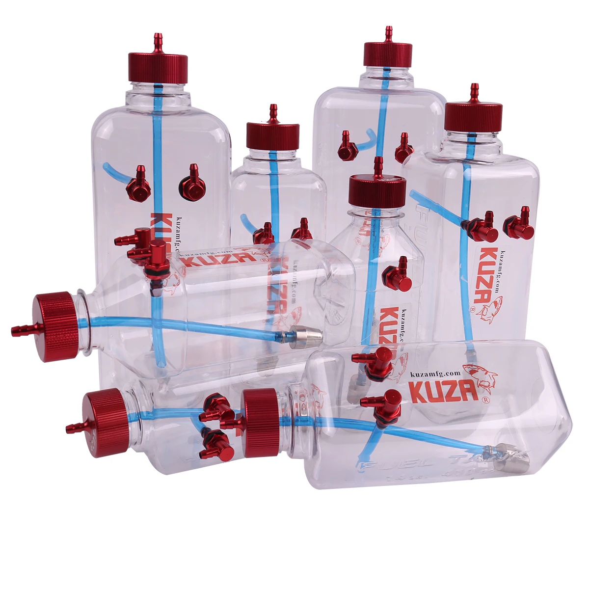 KUZA 100 % originaler neuer V2 V3 KUZA transparenter Kraftstofftank 260 ml 300 ml 410 ml 500 ml 700 ml 1000 ml -1500 ml für RC-Flugzeugmodell