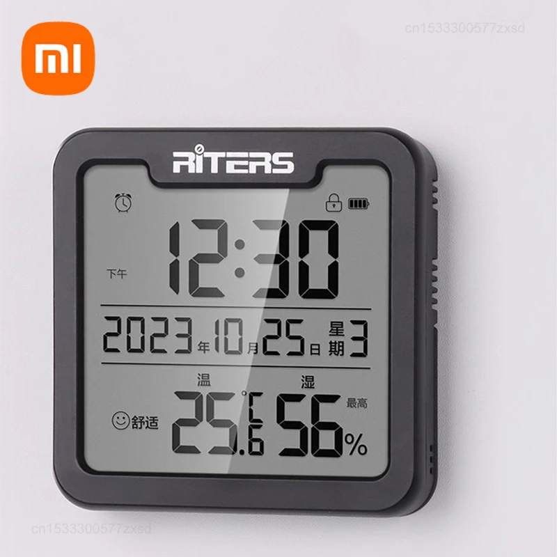 Xiaomi RITERS Mini Electronic Thermometer LCD Digital Indoor Room Hygrometer Sensor Household High Precision Clock Hygrograph